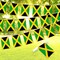 G128 Jamaica Jamaican Bunting Banner | Flag 8.2 x 5.5 Inch, Full String 33 Feet | Printed 150D Polyester, Decorations For Bar, School, Festival Events Celebration